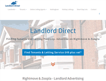 Tablet Screenshot of landlorddirect.com